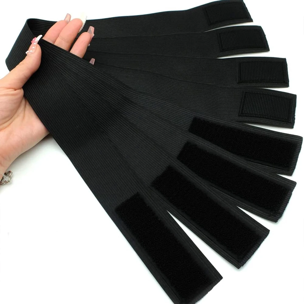 3 /1 قطعة شعر مستعار شريط مرن للشعر المستعار قابل للتعديل حافة وشاح رباط رأس مطاطي مع شريط سحري للنساء الدانتيل الباروكات