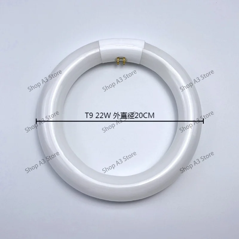 T9 Fluorescent Lamp Ring Tube 22W Circle  Energy-saving Light Thick Tube 4-PIN Outer Diameter 22W32W40W for Desktop