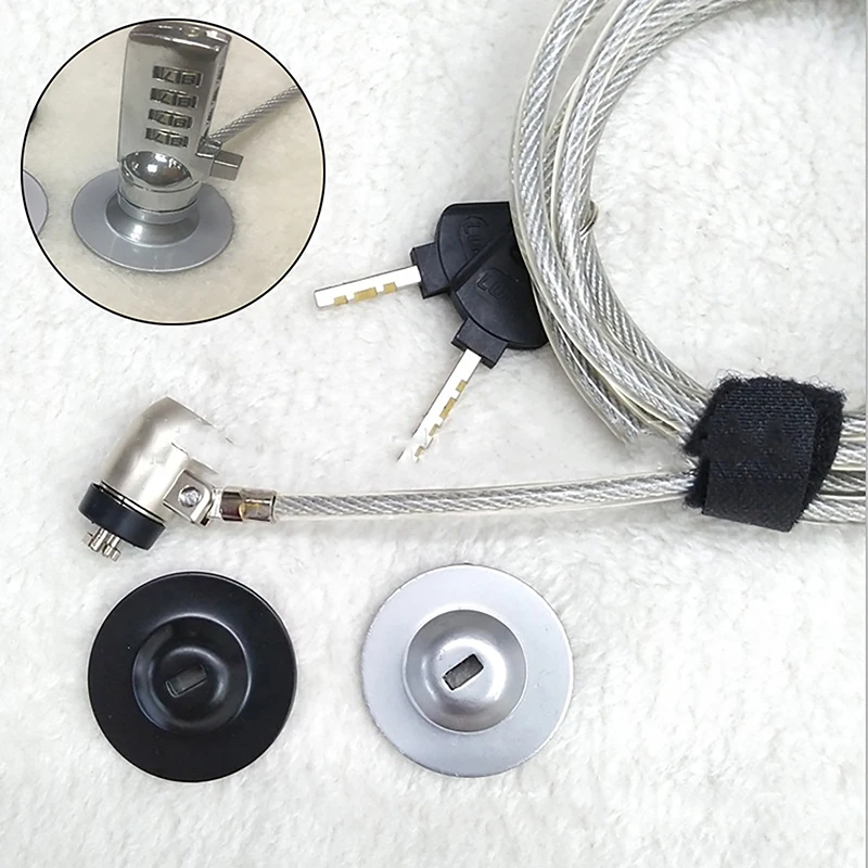 Security Computer Combination Cable Lock Base Tablet Protection Anti Theft Lock Base