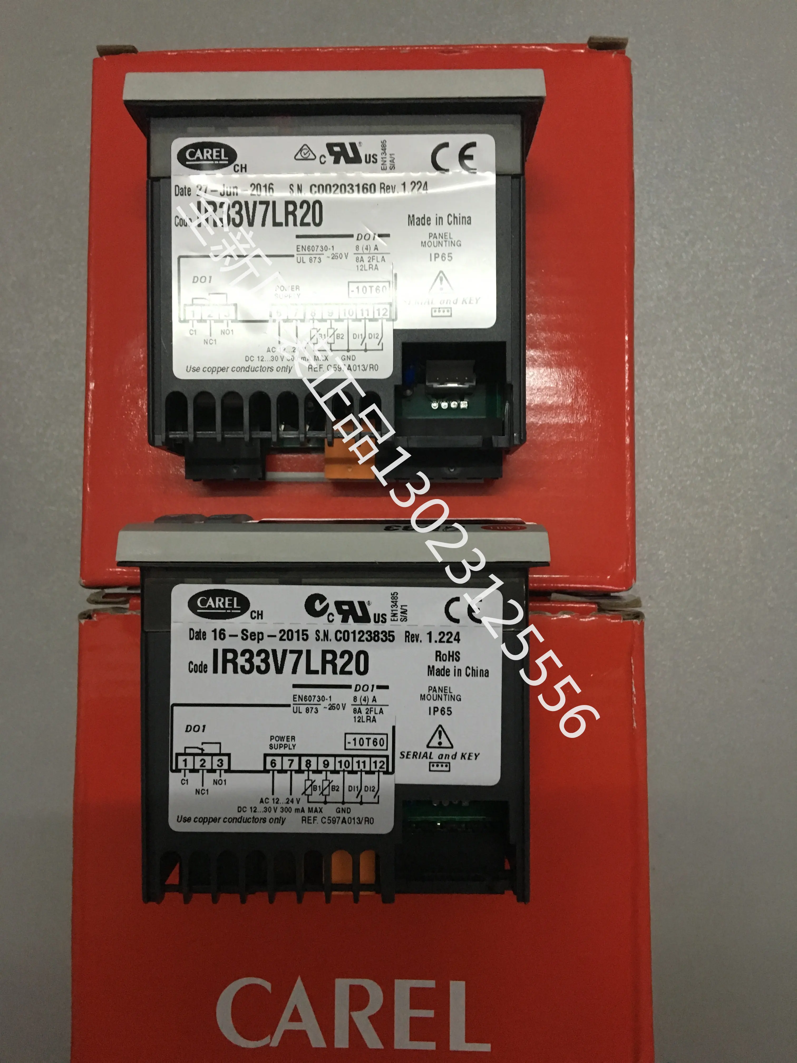 Carle thermostat IR33V7LR20 (panel)/Carle thermostat DN33V7LR20 (guide rail)