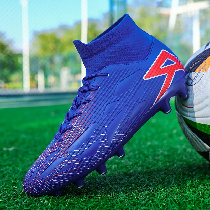 

Мужские футбольные бутсы с длинными шипами, бутсы, футбольные бутсы для тренировок на траве, противоскользящие спортивные кроссовки по мини-футболу в помещении и на открытом воздухе