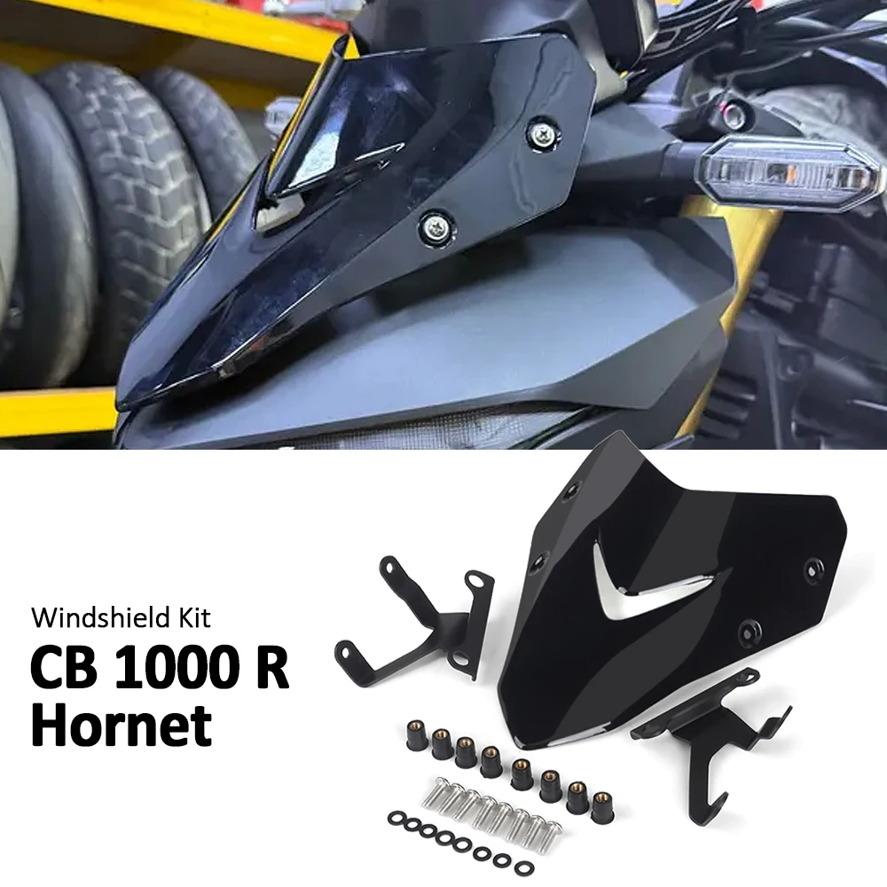 

New Motorcycle Windscreen Windshield Fairing Deflector Cover Wind Deflector Visor For Honda CB 1000 CB1000 HORNET SP 2025