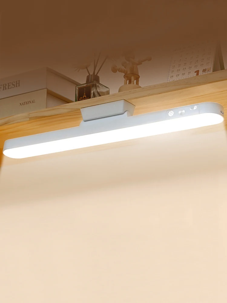 USB recarregável LED abajur, magnético pendurado Desk Lamp, 3 cores luz de leitura, regulável