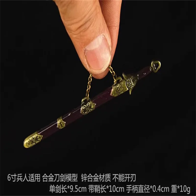 

1/12 Soldier Doll Scene Miniature Cold Weapons Ancient Han Sword Model Toy Fit 6'' Action Figure Body In Stock