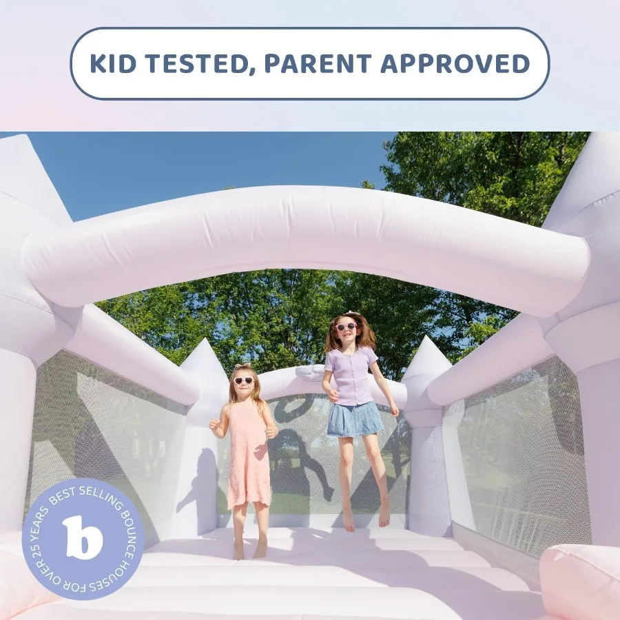 نطاط نطاط القلعة Daydreamer القطن كاندي ترتد البيت الباستيل الحارس مع الشريحة 12 قدم طول × 9 قدم عرض × 7 قدم H UL منفاخ Inc #3