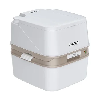 5.8 แกลลอน Camping ห้องน้ําฉีด Marine เรือห้องน้ํา 22L ขนาดใหญ่ความจุ Sewage ถัง RV Travel Toilet