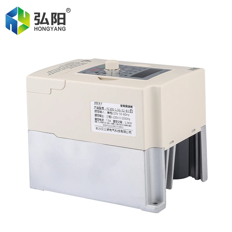 BEST Inverter-High Compatibility Low Vibration+1.5KW+220/380V-Small-Scale Aluminum Alloy CNC Machine Metal Drilling Scenario