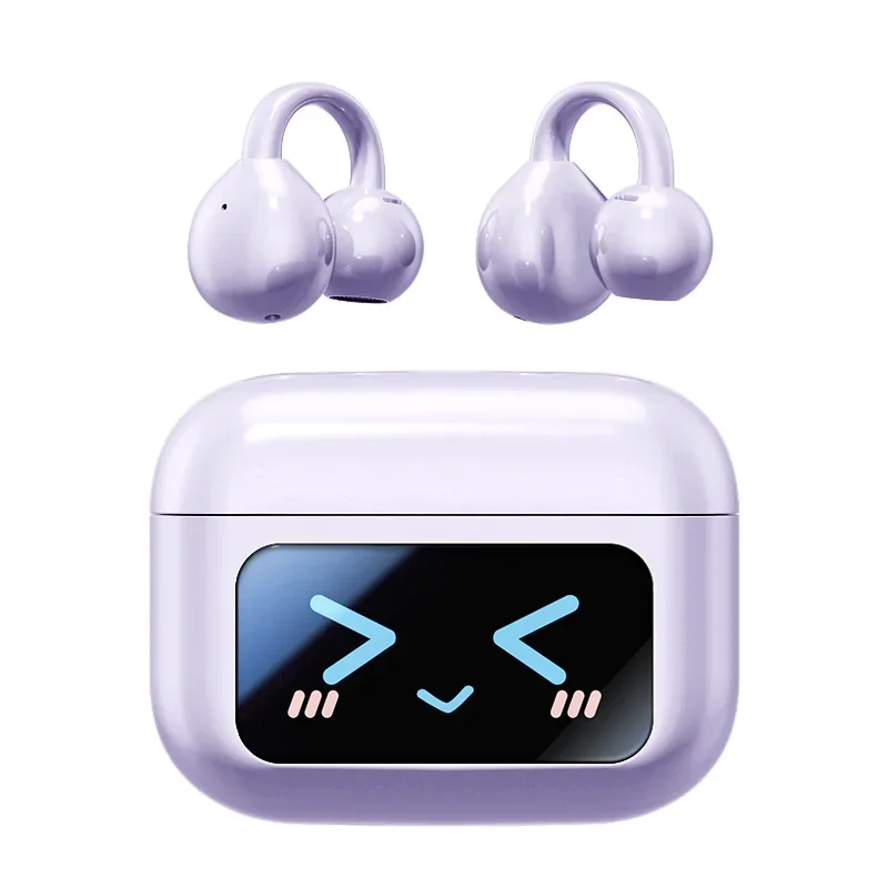 M100 العظام التوصيل BTV5.4 سماعات كليب على الأذن نمط اللاسلكية BT سماعة مع LCD تعمل باللمس سماعات الملحقات