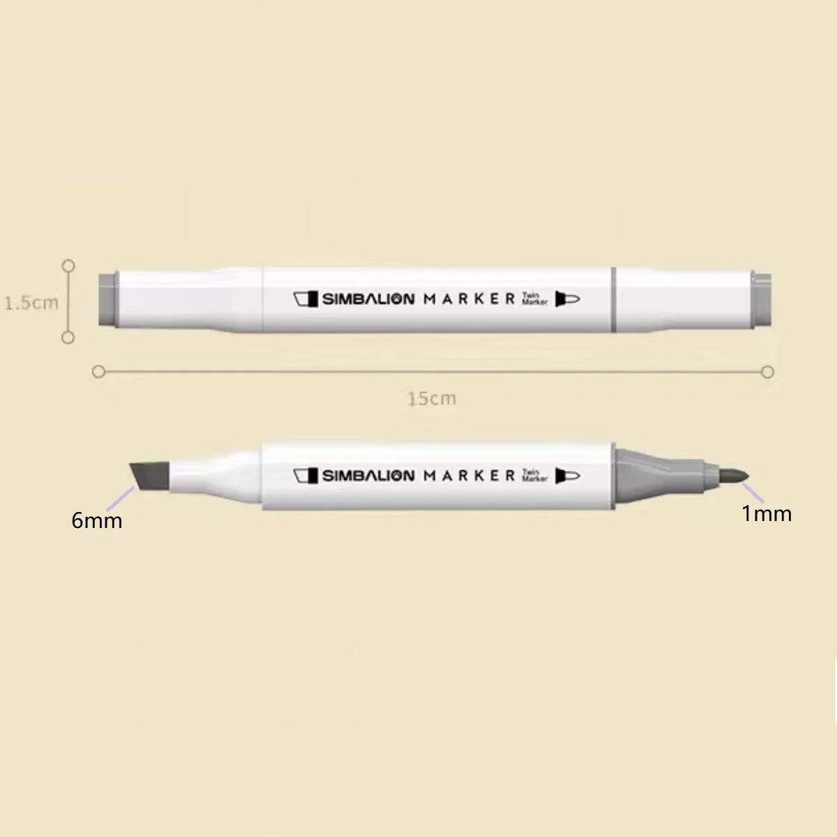 Simbalion TMK 24/48/80 colors  Double Tips Marker Pen