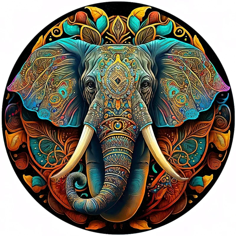 Jeleń drewniane puzzle ze zwierzętami układanka dla dorosłych dzieci tajemniczy kot Puzzle świąteczne prezenty inteligentne gry rodzinne drewniane układanki