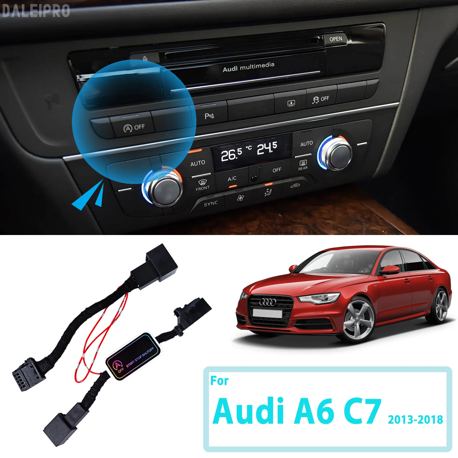 For Audi A6 C7 G4 2013 2014 2015-2018 Automatic Stop Start Engine System Disable Smart Shut Down Car Auto Start Stop Eliminator