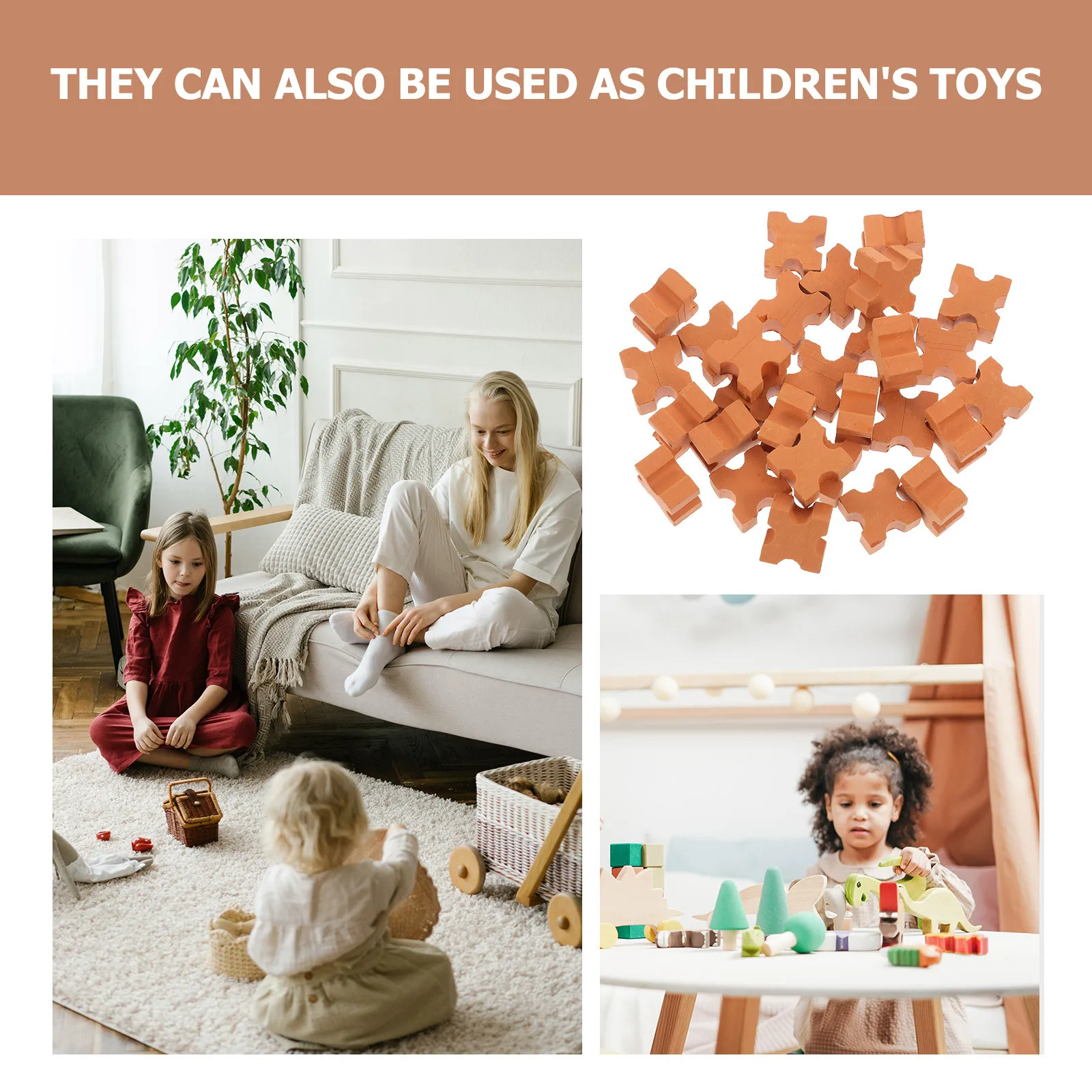 

50Pcs DIY Mini Bricks Realistic Sand Table Architecture Miniature Bricks Models Micro Landscape Brick Simulation Brick