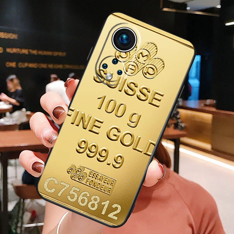 Switzerland Fine Gold For Honor X8 X7 X9 a 50 70 90 Magic5 Lite Huawei P60 P40 P20 P30 Pro P Smart Nova 9 5T Case