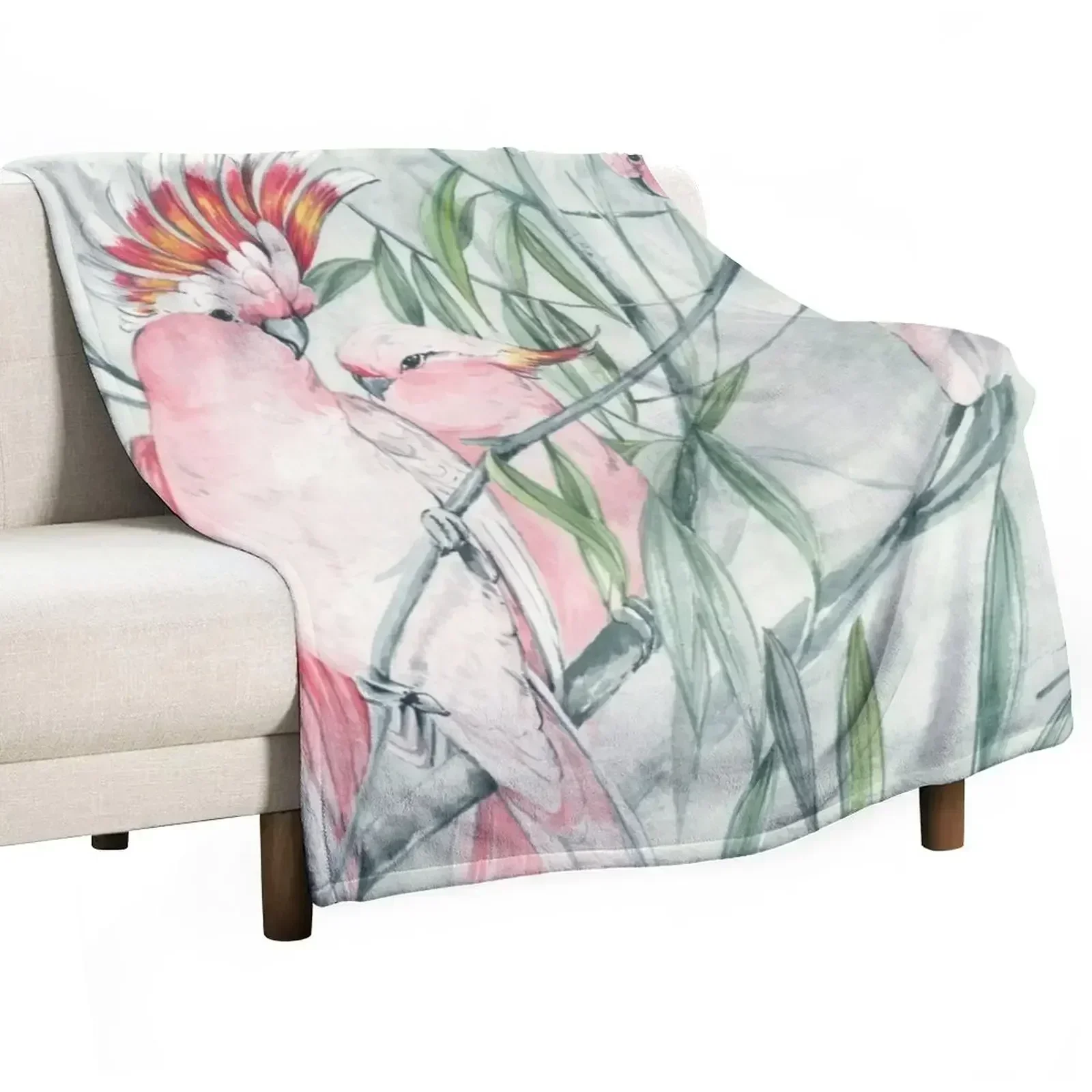 Major Mitchell Cockatoo Throw Blanket Sofas Blankets Sofas Of Decoration Thermals For Travel Multi-Purpose Hairy Blankets