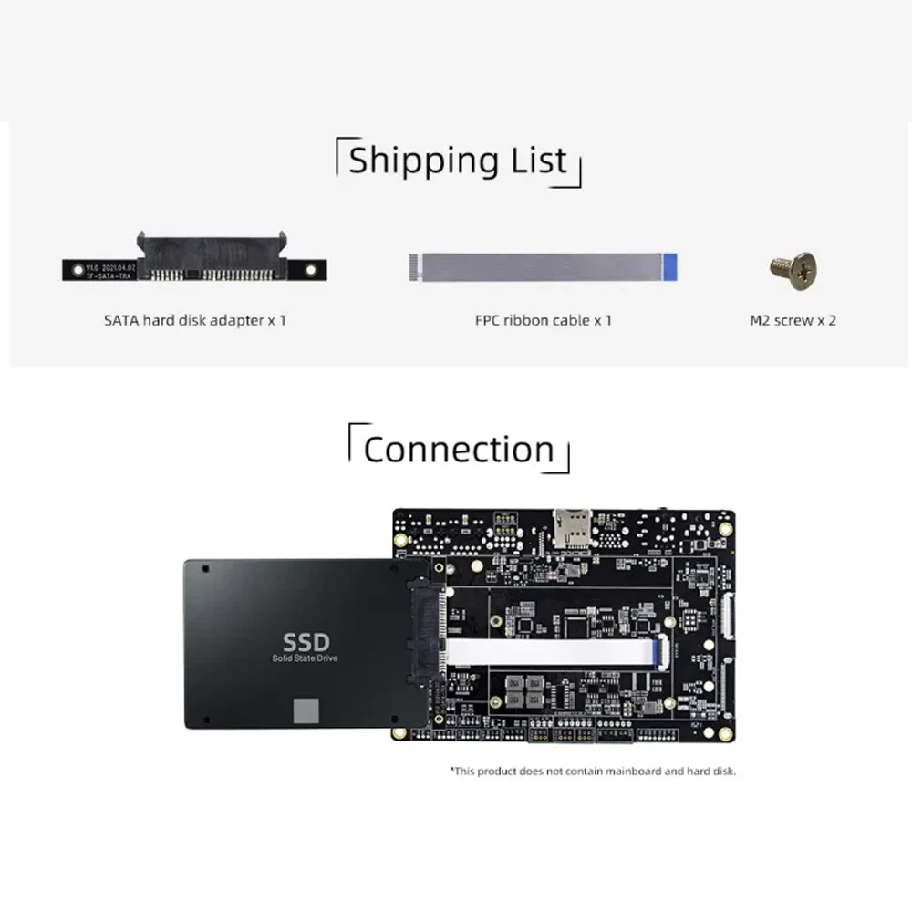 SATA Adapter Board for youyeetoo x1, YY3568