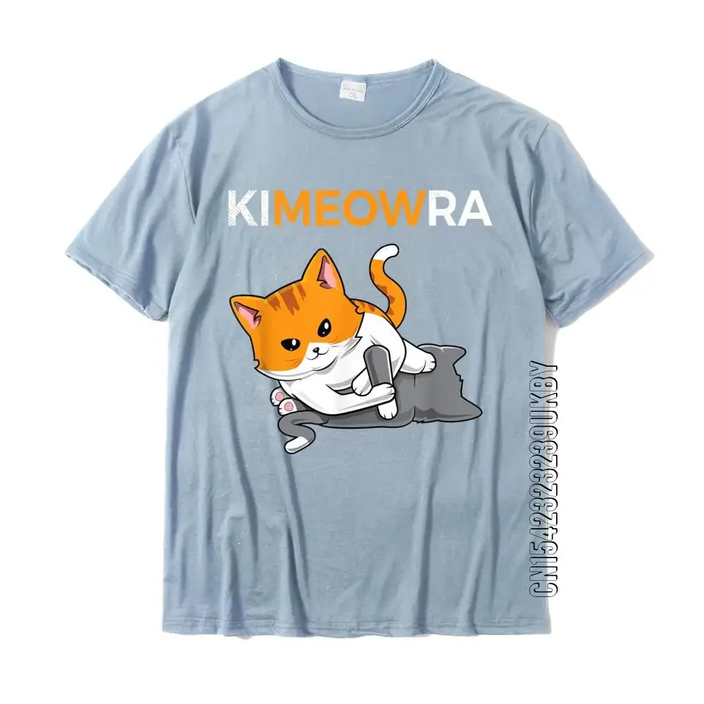 Jiu Jitsu Kimura Cute Kewell Cat Funny BJJ T-Shirt Hip Hop Top T-Shirts T Shirt For Men Wholesale Cotton Party T Shirt