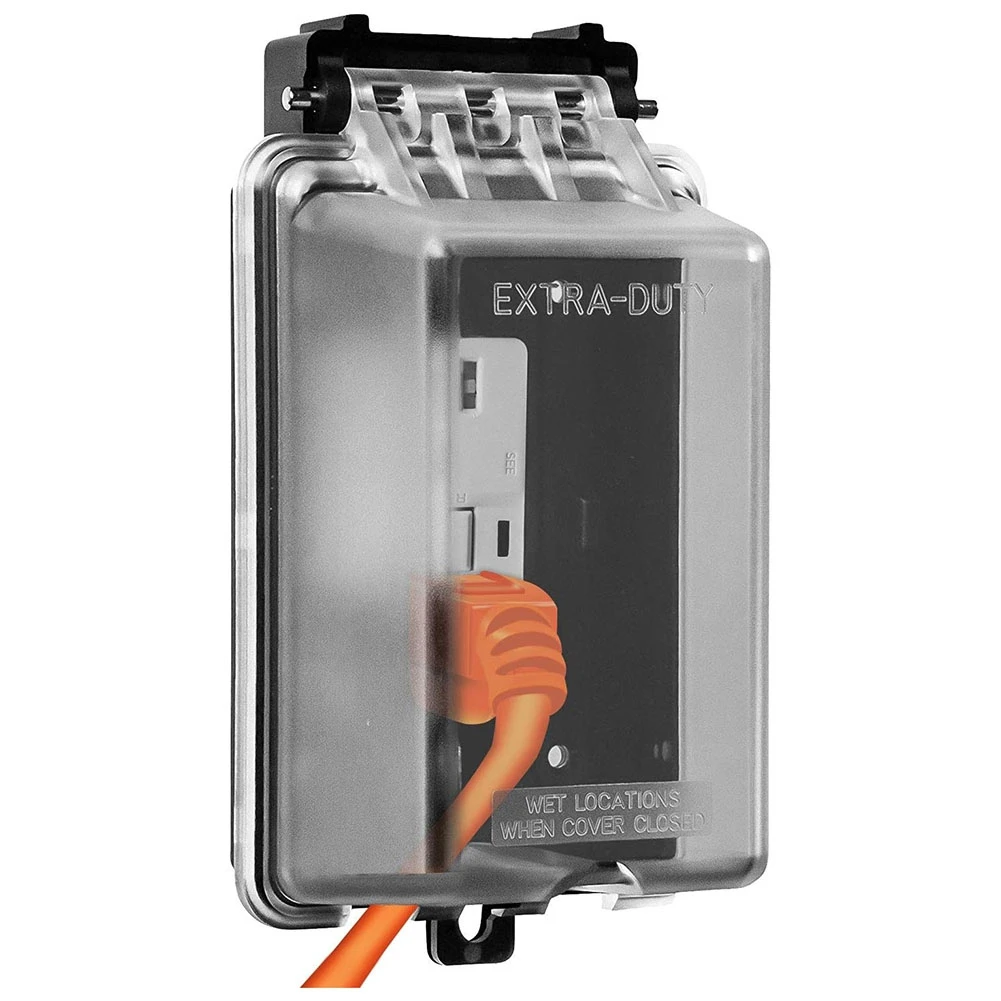THIVN-Outdoor Outlet Cover, Single Gang Outdoor Outlet Cover Weatherproof Enclosure, Electrical Box Waterproof Plug Covers