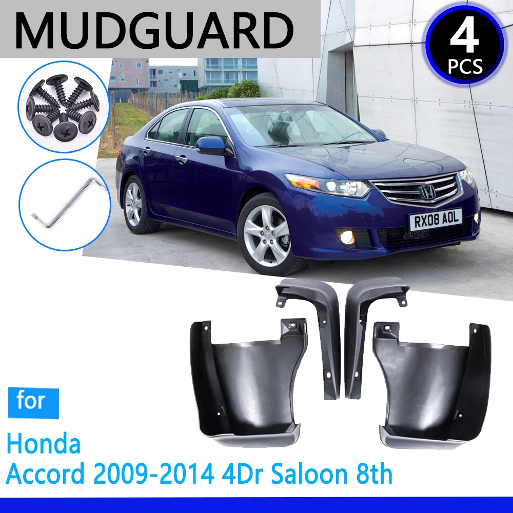 Mudguards fit for Honda Accord Euro Acura TSX 2009~2014 2010 2011 2012 2013 Car Accessories Mudflap Fender Auto Replacement Part