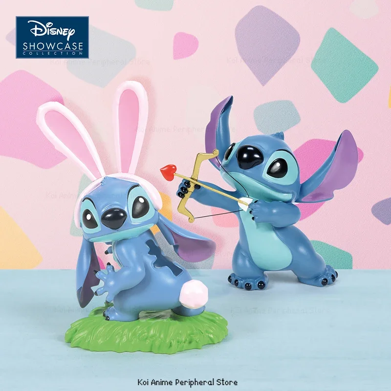 Colección de confesión de amor de punto genuino de Disney, modelo de conejo bonito hecho a mano, decoración de escritorio, regalos de vacaciones para niños