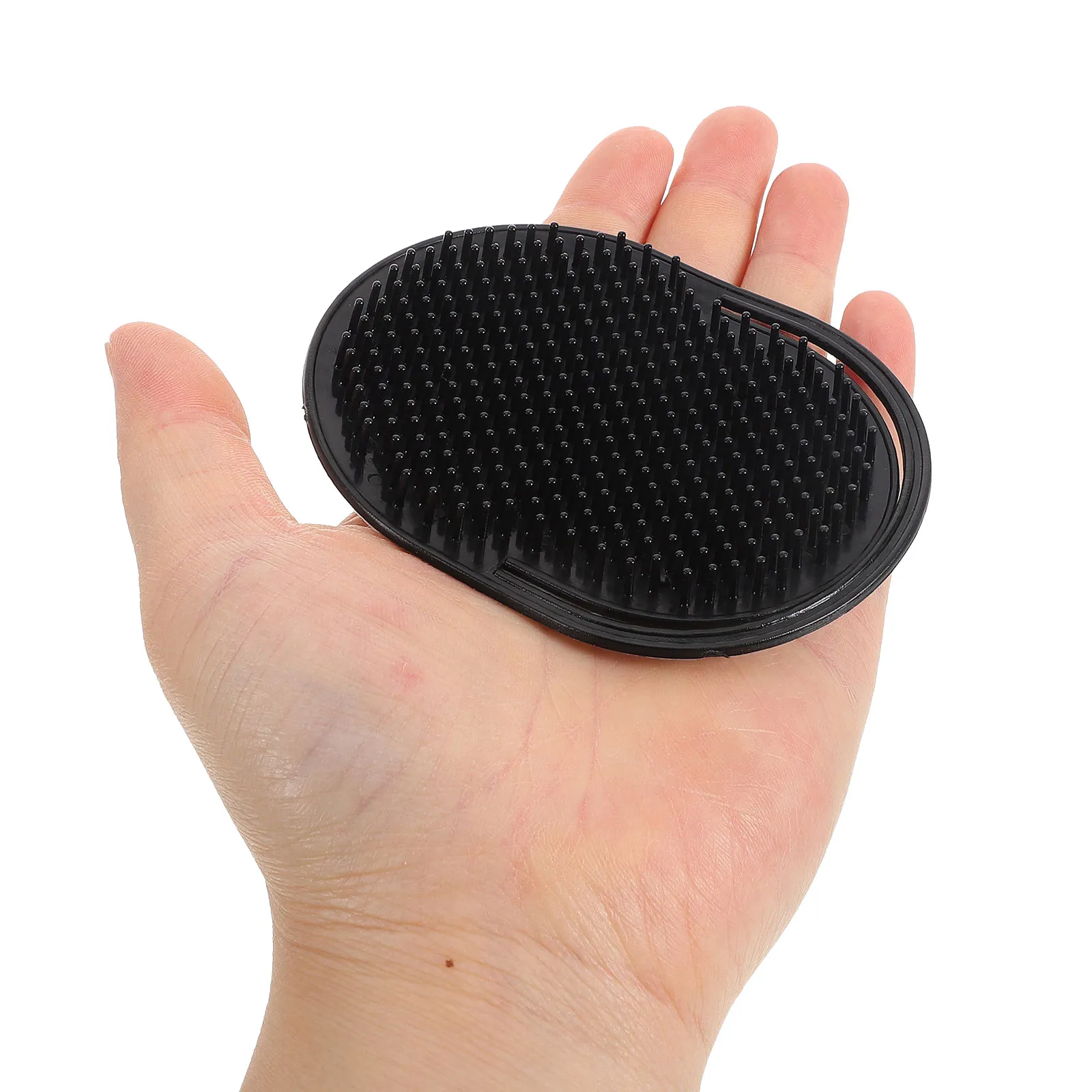 Scalp Cleaning Brush for Hair Wash & Massage – 20pcs Oval Palm-Held, Soft Flexible Bristles, Shower Shampoo Tool