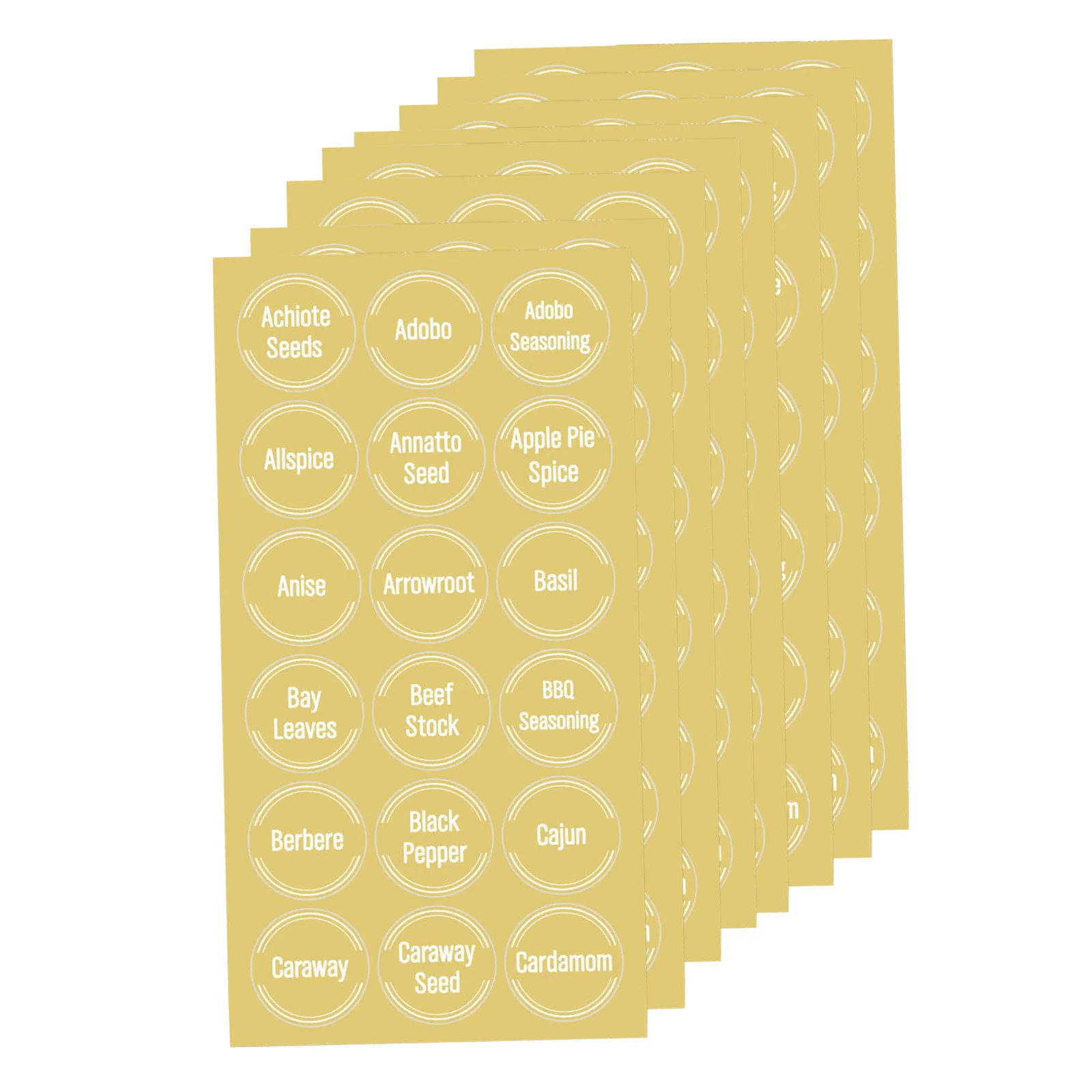 

8 Sheets Spice Label Sticker Organization Labels Kitchen Jar Food Stickers Toddler