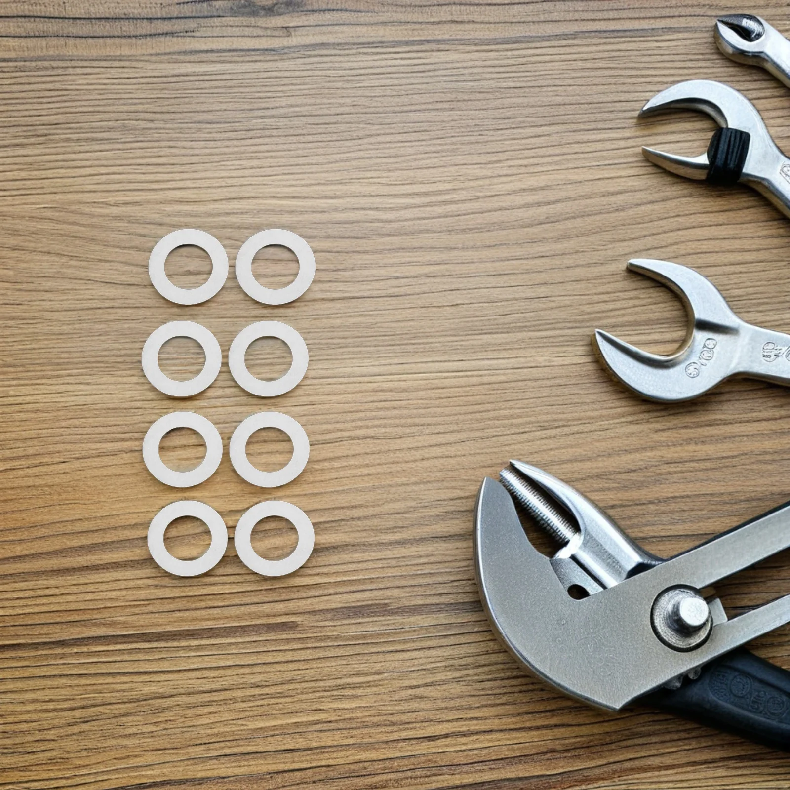 

100Pcs Flat Stainless Steel Door Handle Washers Spindle Stabilizer Repair Tool Door Knob Spacer Accessories Flat Washer