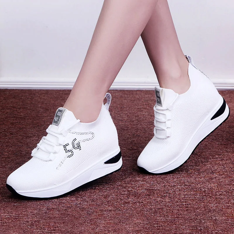 Shoes New Women Sneakers Breathable Shoes Ladies Outdoor Platform Sneakers Trainers Chunky Sneakers Vulcanize Shoes Woman Mujer