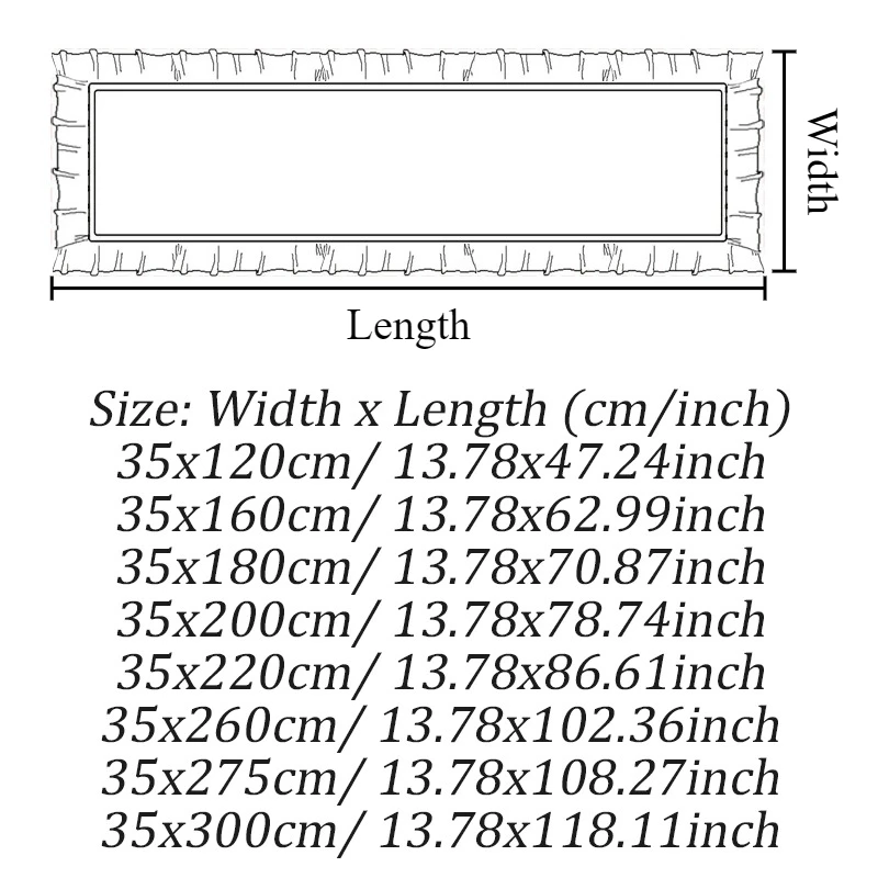 1 قطعة تكدرت حافة الجدول عداء بلون القطن الجدول عداء لطاولة الطعام عيد الميلاد حفل زفاف الديكور هدية عيد الميلاد 2026