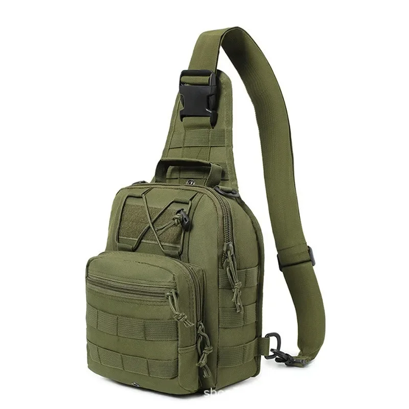 Outdoor Sports Tactical Chest Bag, Sling Handbag, Single-Shoulder Bag, Camouflage Men's Durable Cycling Small Chest Bag