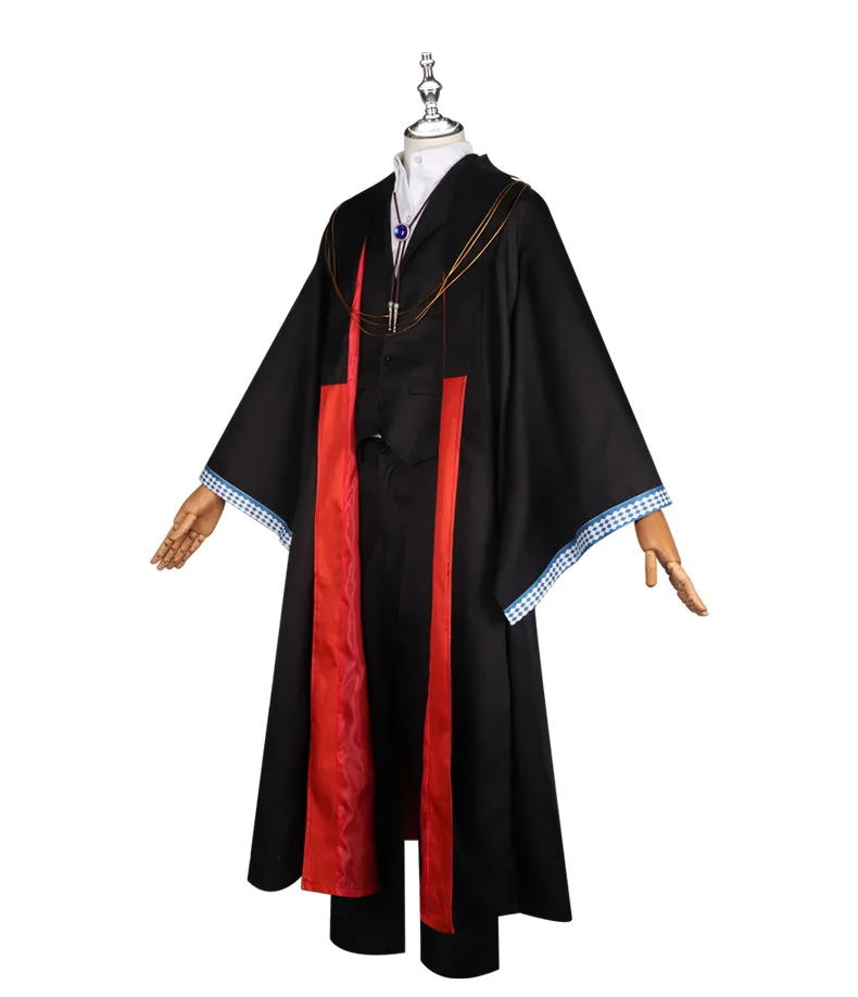 

Костюм для косплея Элиаса Эйнсуорт из аниме «Дева-волшебница»: черный тренч, униформа, головной убор, наряд учителя магии для Хэллоуина