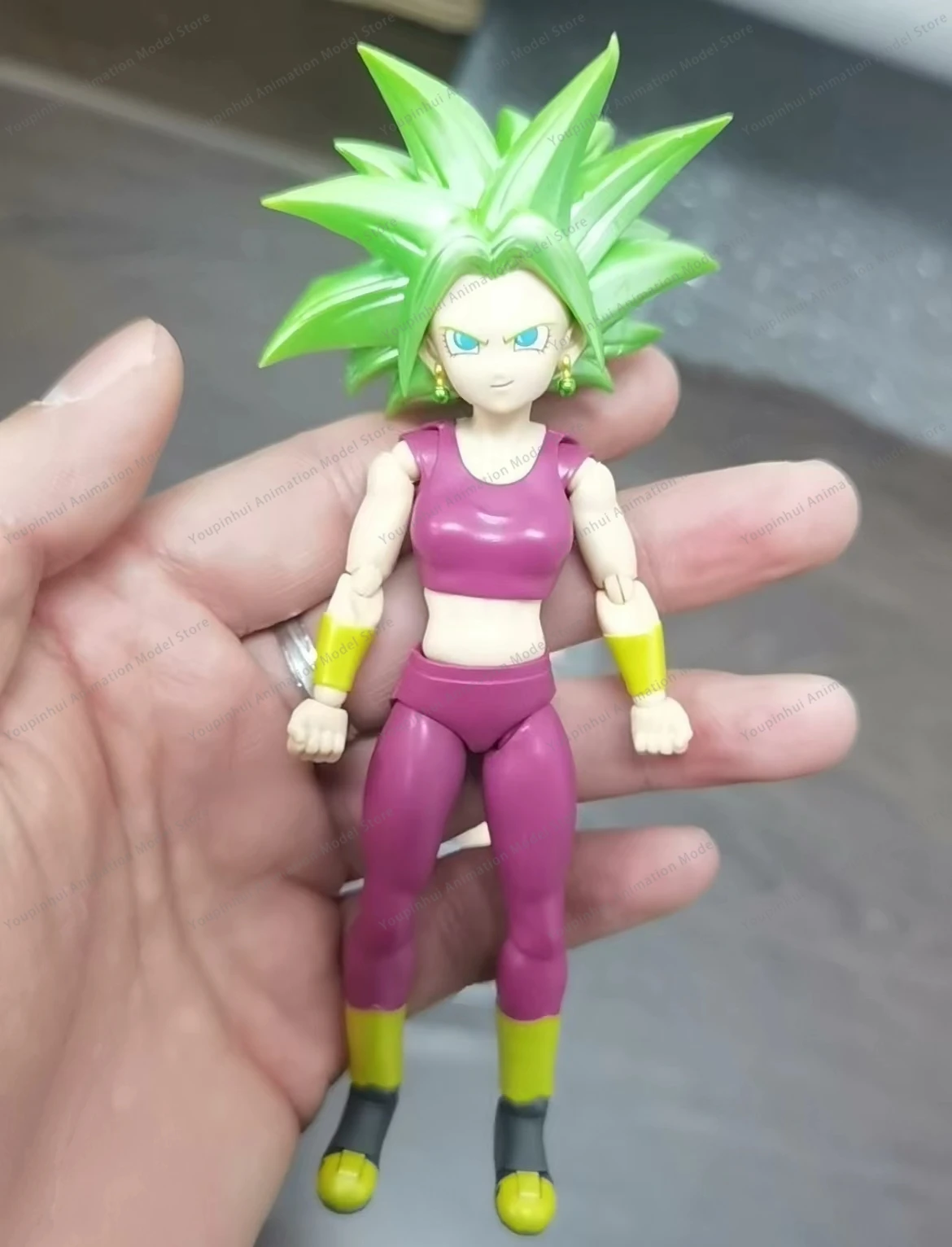 Bandai-figura de acción de Dragon Ball Super Saiyan Kefla, modelo de PVC Original de S.H.Figuarts, juguetes coleccionables