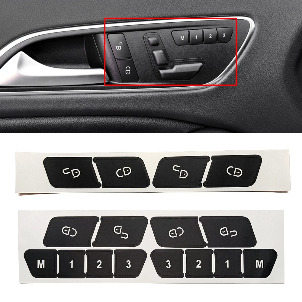 For Mercedes Benz A Class W176 A160 A180 A200 A220 A250 2013 2018 Car Door Lock Control Switch Button Repair Sticker Decal