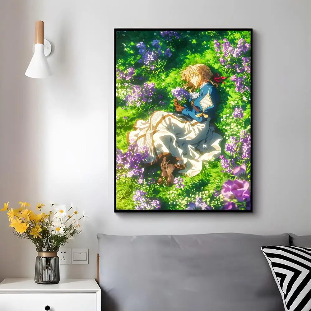 Emotional Anime Violet Evergarden Poster Trendy Aesthetic Wall Decor for Dorm & Bedroom