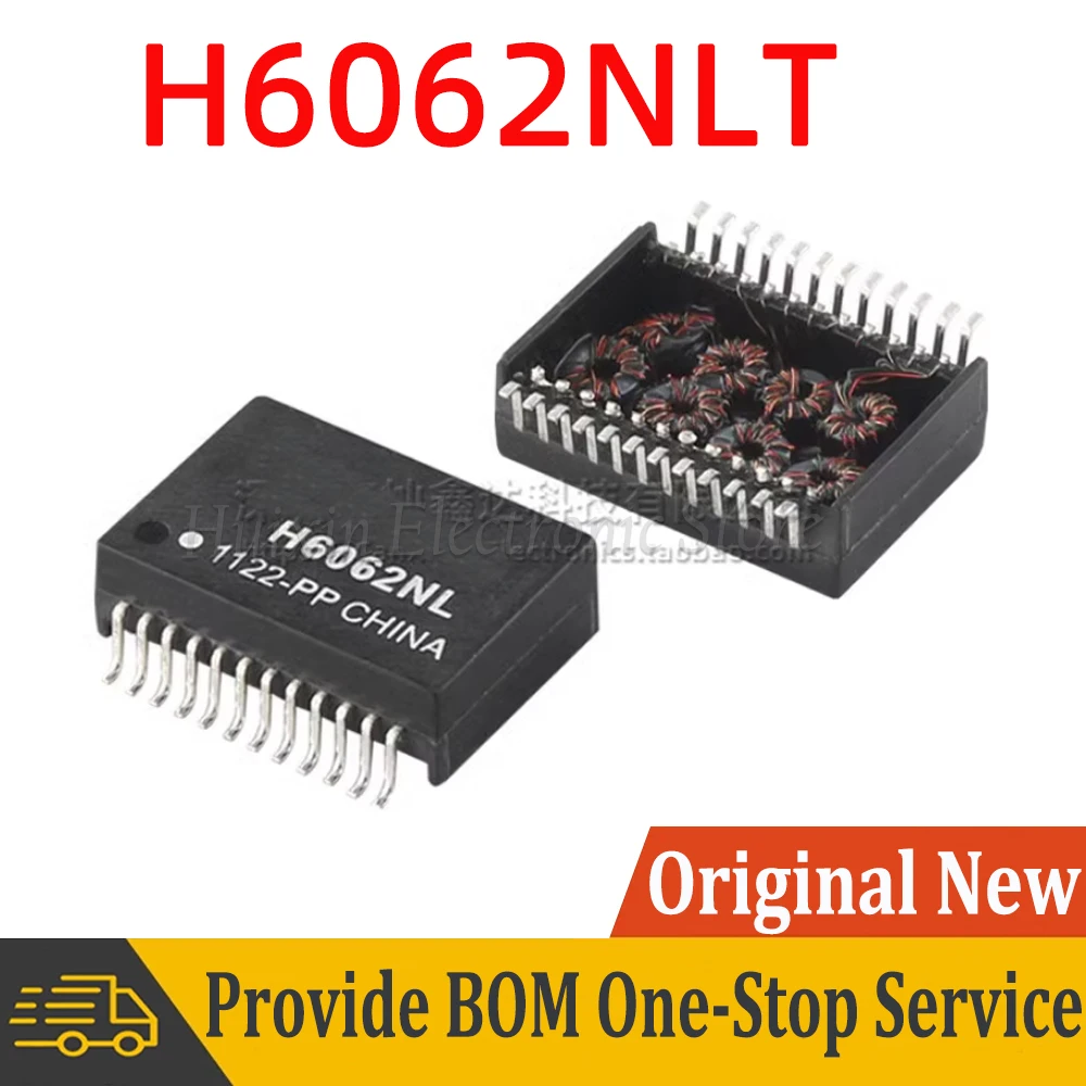 

2pcs H6062NL H6062NLT H6062 SOP24 SMD 350uH Network Transforme 1000 Base-t Ethernet Transformer Isolated Choke Filter