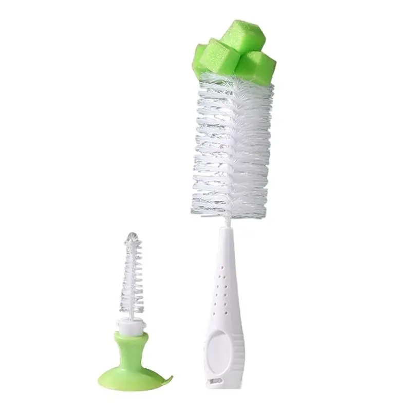 2-in-1 Bottle Brush Cup Washing Brush Bottle Brush Cleaner Long Handle Bottle Brush For Water BottlesTravel Coffee Mugs