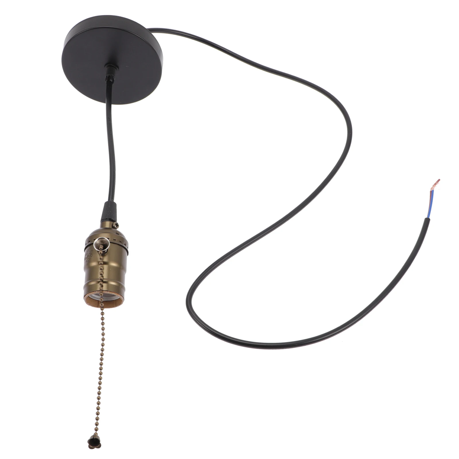 

Retro Pendant Light Holder E27 Socket Screw Bulb Cable Adapter Vintage Warm Bedroom Lighting Fixtures Plastic Iron Aluminum
