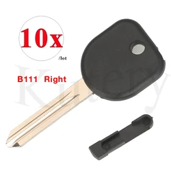 jingyuqin 10/Lot Transponder Ignition Uncut Key B111 Right Blade Circle Plus Chip Groove Empty Shell For Chevrolet Epica Cruze v