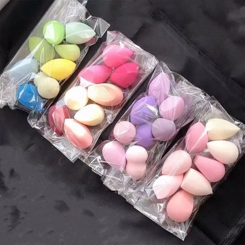 5/10 قطعة سوبر لينة التجميل نفخة الجمال البيض مجموعة قطرة الماء ماكياج خلاط لا تأكل مسحوق ماكياج البيض ماكياج نفث