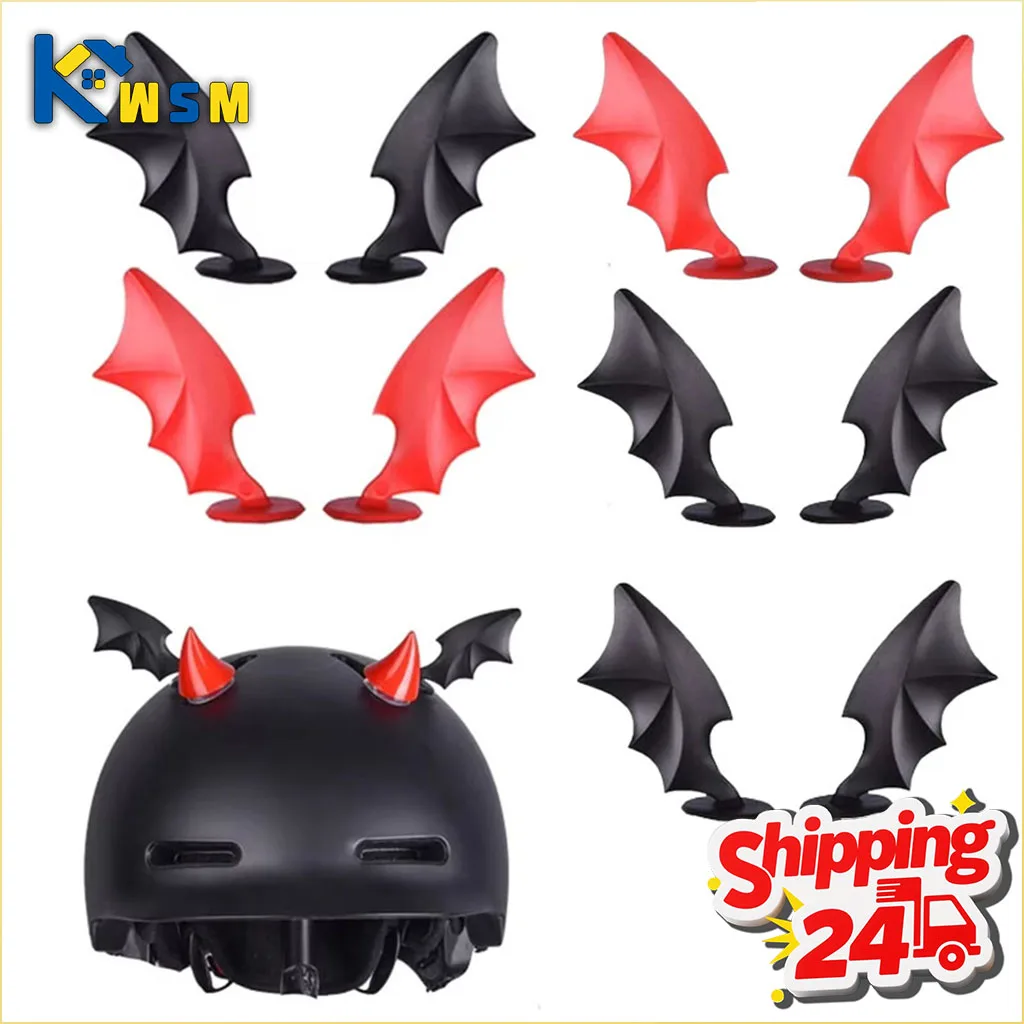 1-20PC Detachable Devil Horns Helmet Decoration Universal for Skiing Cycling Motorcycle Scooter Funny Suction Cup Gift for Women