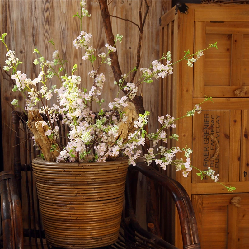 NEW Hoary Willow Fake Flowers Home Wedding Decoration flores artificiais white garden deco mariage