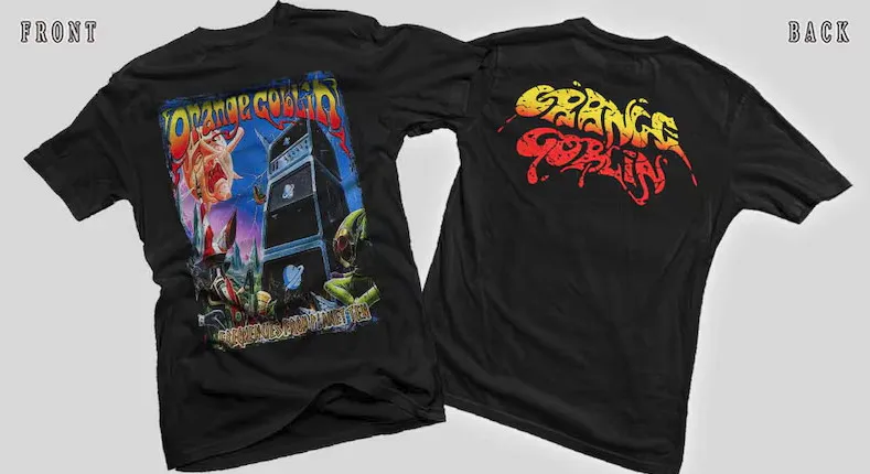 New Dtg/Dtf printed T-shirt - ORANGE GOBLIN- Frequencies from Planet Ten
