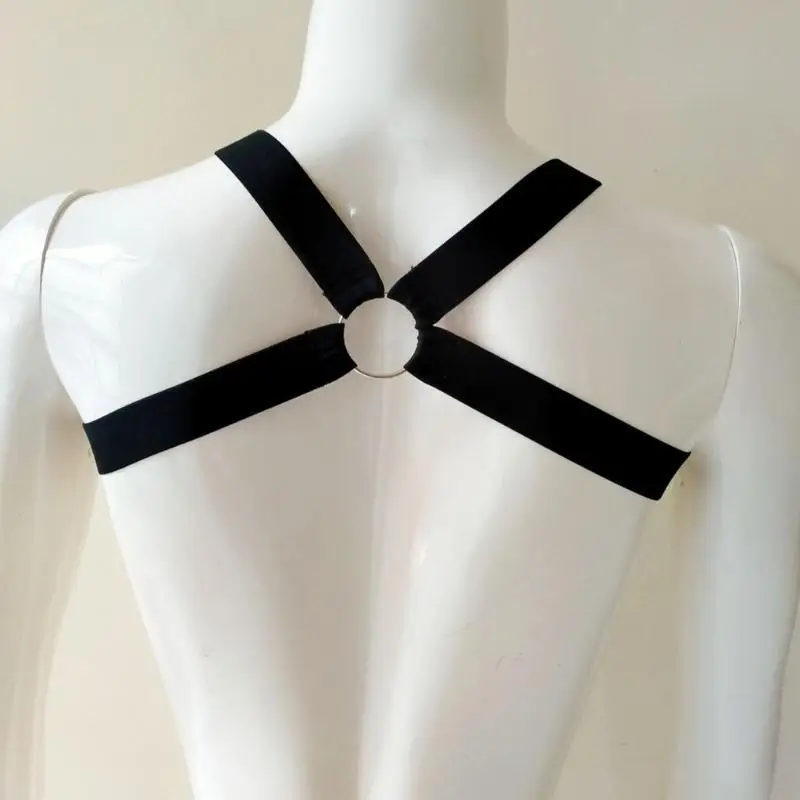 Y88A Punk Men Cablatura per cablaggio Muscoli Muscoli Abiti per festa della Cintura Protettore Accessori per feste