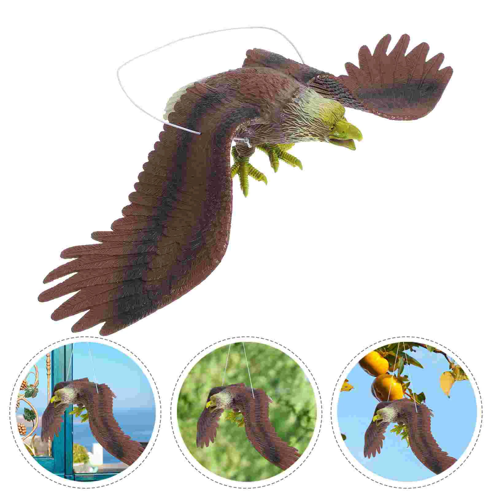 

Eagle Pendant Garden Hanging Bird Outdoor Toys Plastic Ornament Ornaments Yard Large Decoys Tree