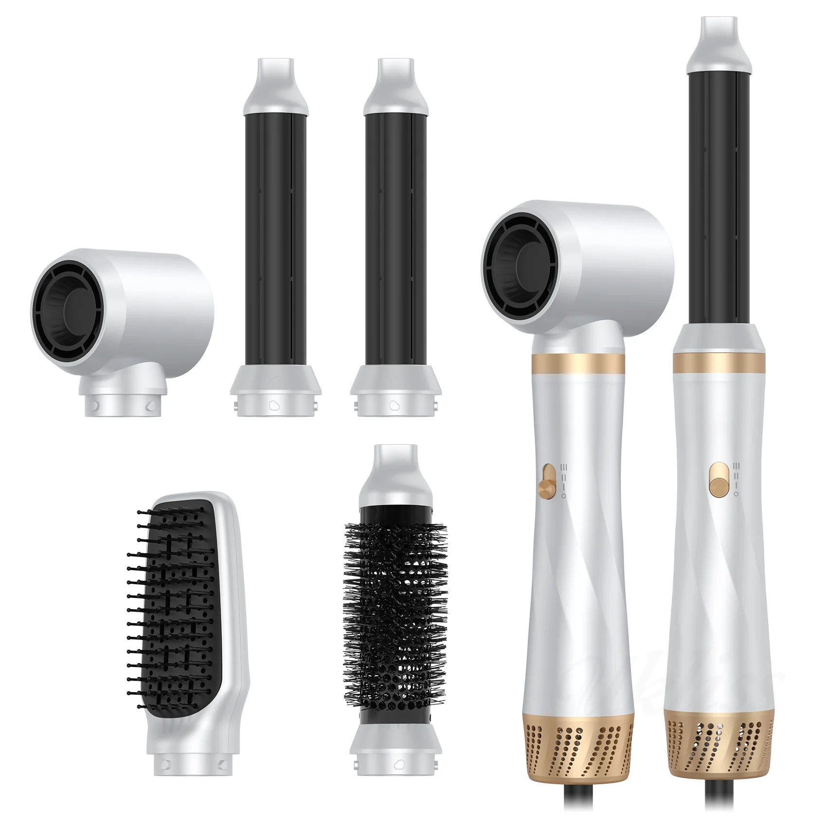 2026 Multi Hair Styler 5 in 1 Hot Air Brush Set High Speed Hair Dryer Negative Ion  Automatic Hair Curling