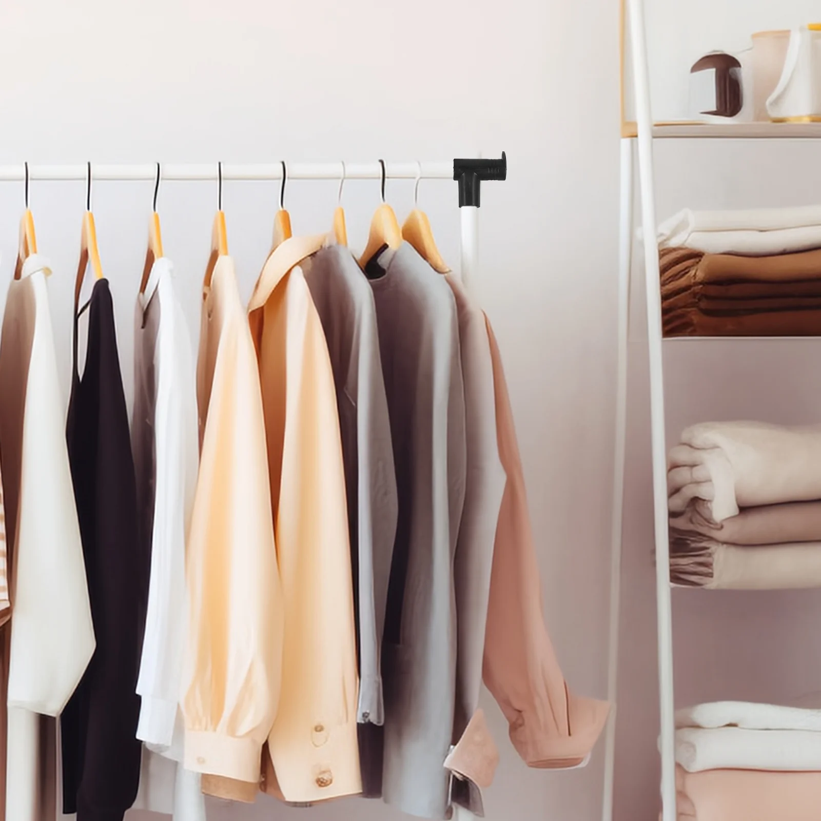 

2 Pcs Clothes Rack Accessories Supply Hanging Plastic Connector Drying Joints Store Fitting Floor
