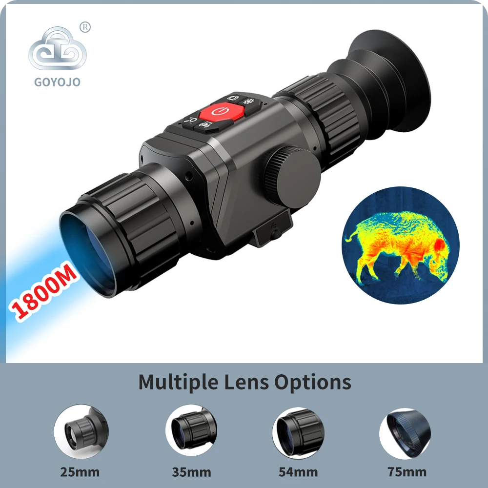 Phiên Bản Nâng Cấp CS-6 Nhiệt Rifile Phạm Vi Imager Tầm Nhìn Camera Quan Sát Ban Đêm Ngoài Trời Săn Xem Ban Đêm Một Mắt Kính Thiên Văn
