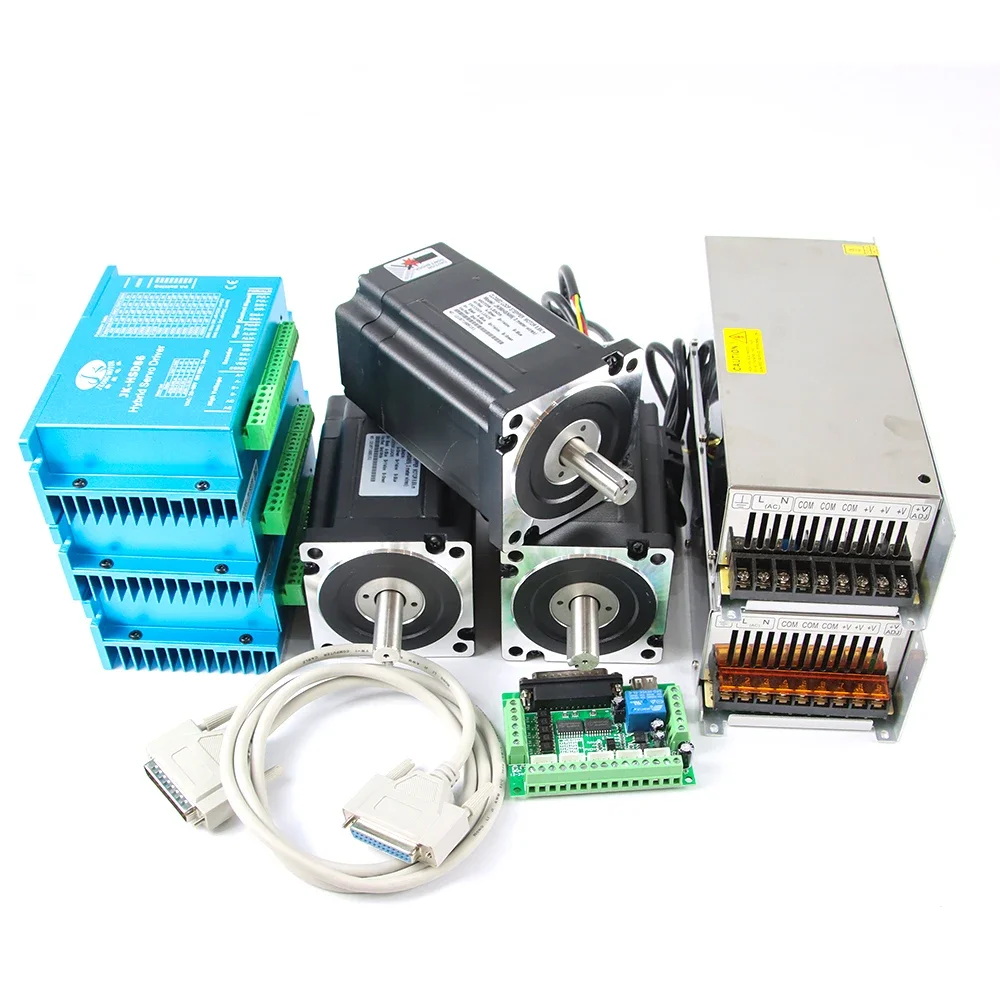 

Hot Sell 2 Phase 12n.m 4 3 Axis Closed Loop Stepper Motor Nema 34 Easy Servo Motor Kit For Cnc Router