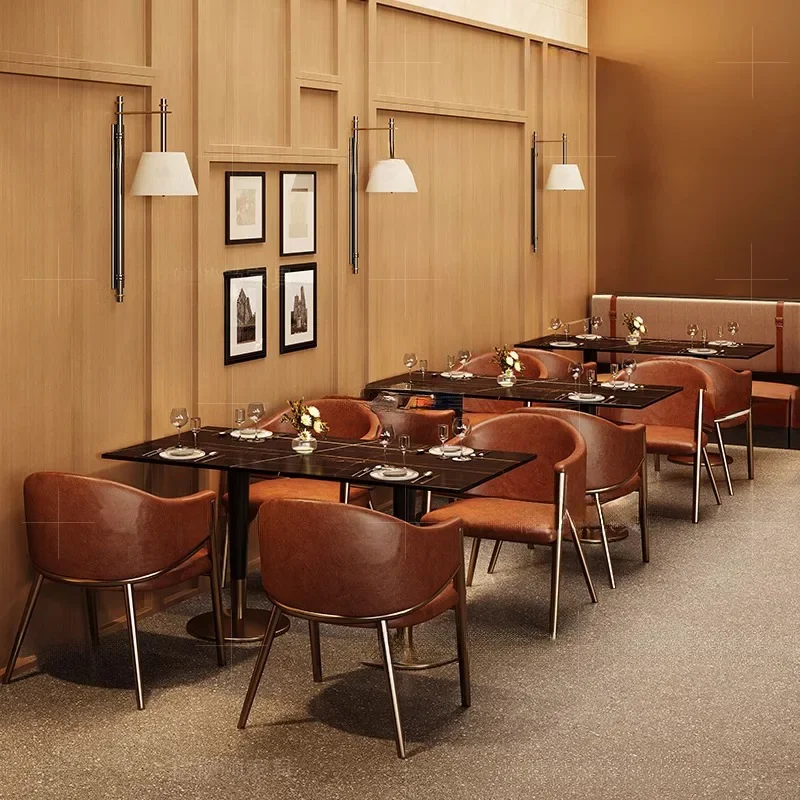 Retro bar bar Western restaurant booth Sofa cafe Western restaurant Table and chair combination Wall booth