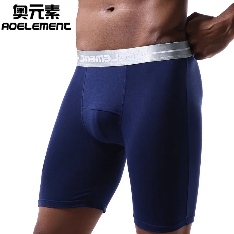 

Skinny Extended Sports Panties Men's Anti-Wear Leg boxers Large Size Long Leg Running Bottom Panties