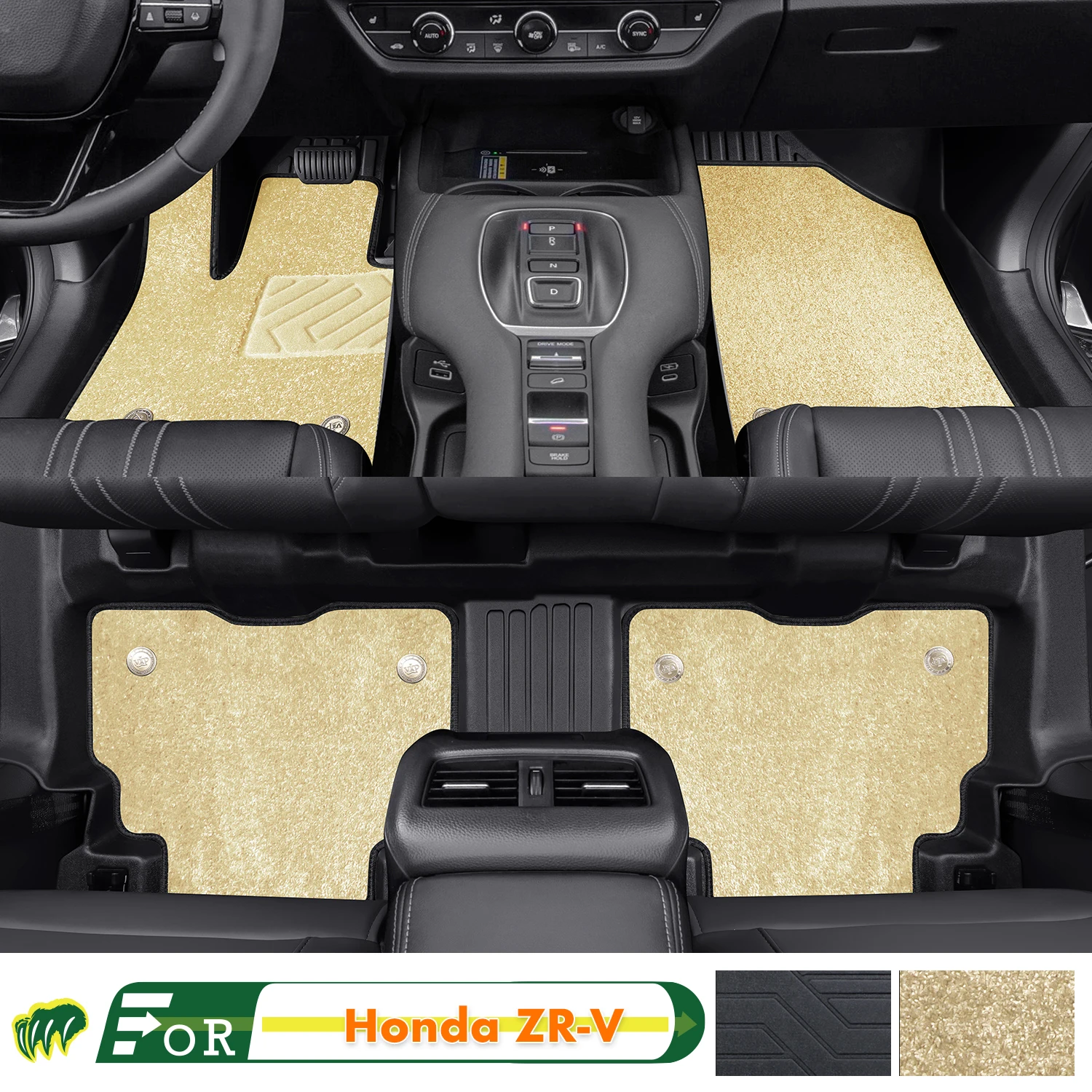 Left-hand Drive Car Floor Mat For Honda ZR-V ZRV 2023-24 Full Surround Foot Mat Automotive Floor Mat Interior Floor Liner